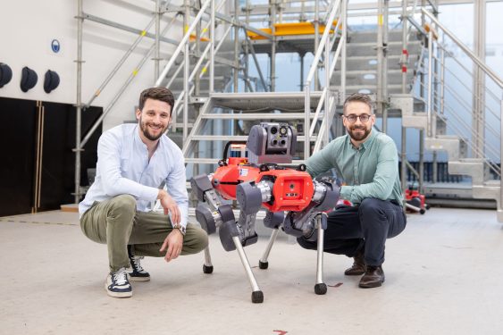 Anybotics founders: CFO Fredrik Isler (L) with CEO Péter Fankhauser