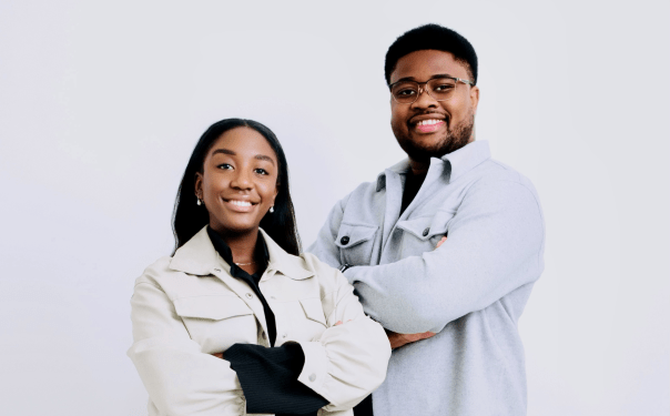 Audrey Djiya and Peter Nsaka, founders of Zimi