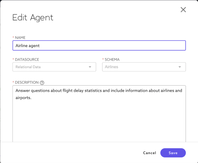 Creating a semantic agent in SkySQL