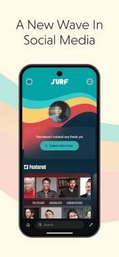 Surf app on mobile phone