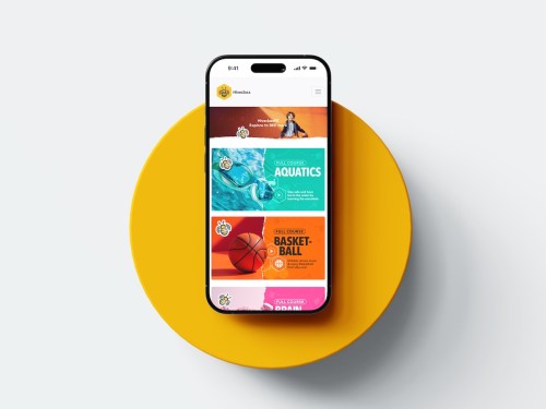 Hiveclass displayed on smartphone