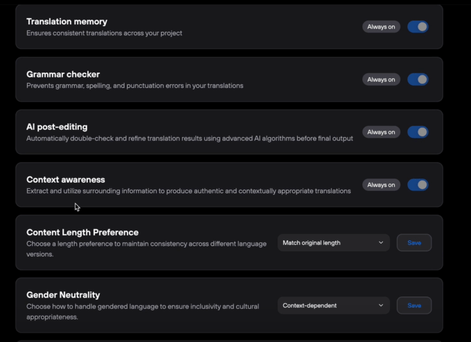 Lingo.dev dashboard