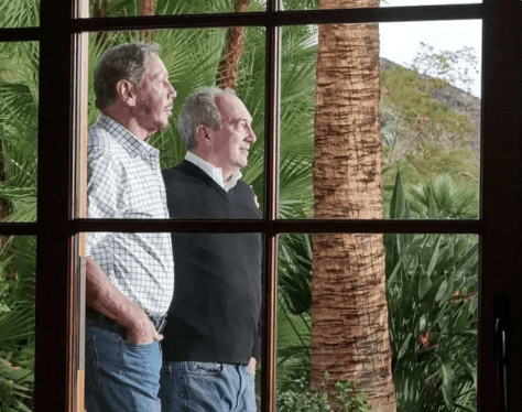 Larry Ellison and his co-founder in Sensei Farms, David Agus