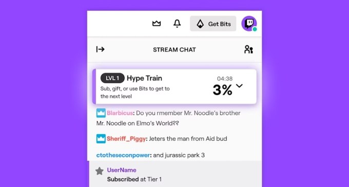 Twitch's Hype Train feature launched in 2020