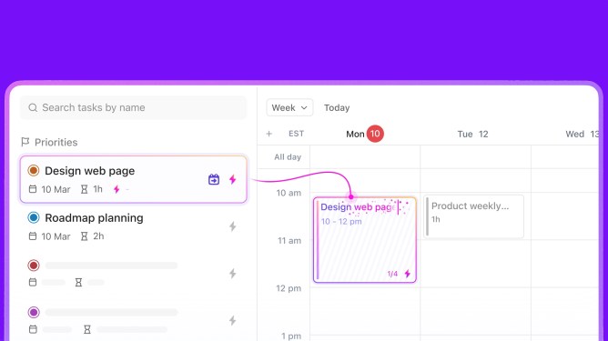 ClickUp calendar