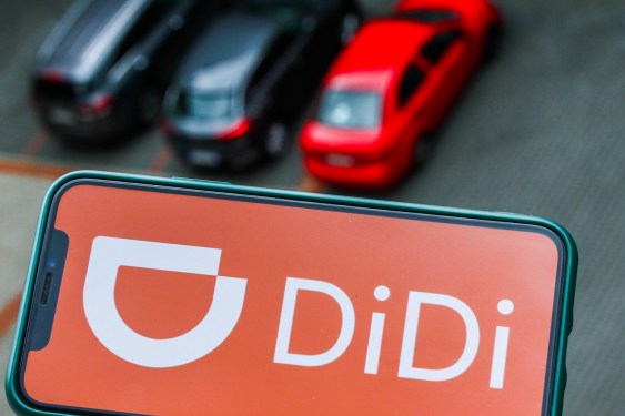 DiDi logo is seen displayed on a phone