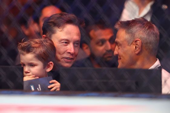 Elon Musk and son