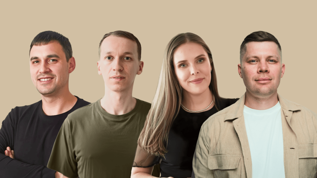 Sizl founders Alex Kolesnikov, Anastasia Kalinkina, Nick Delitski, and Kyrylo Kupin