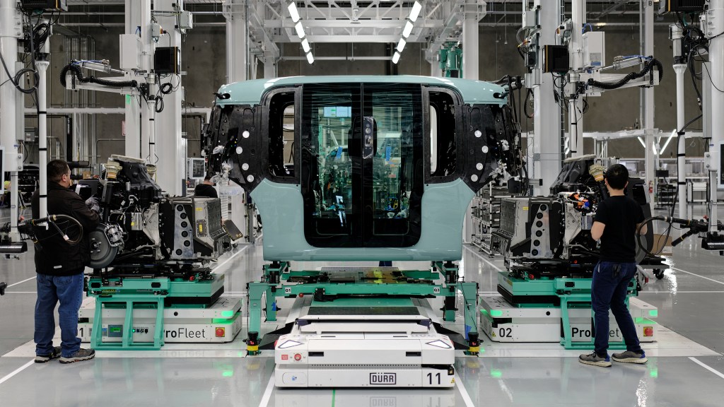 Zoox's new robotaxi production facility in Hayward, California
